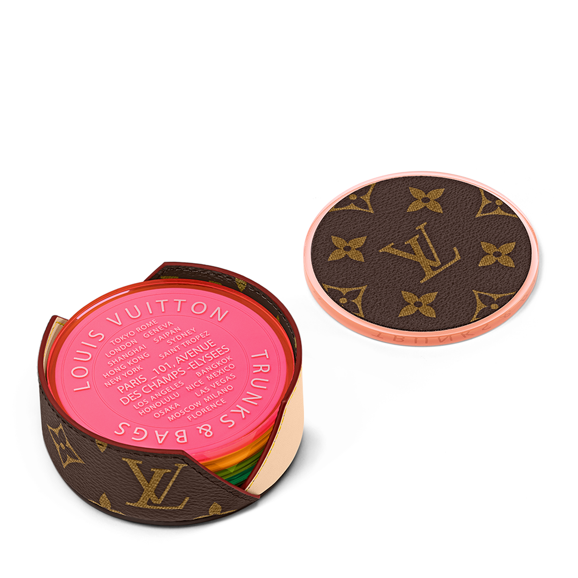Louis Vuitton】コースター セット Monogram ルイヴィトン LOUIS Louis Vuitton】コースター セット Monogram ルイヴィトン LOUIS